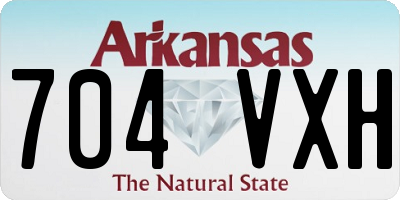 AR license plate 704VXH