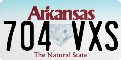 AR license plate 704VXS