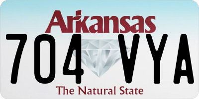 AR license plate 704VYA