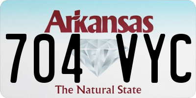 AR license plate 704VYC