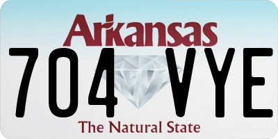 AR license plate 704VYE
