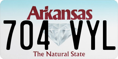 AR license plate 704VYL
