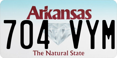 AR license plate 704VYM