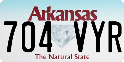 AR license plate 704VYR
