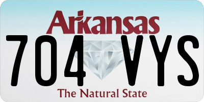 AR license plate 704VYS