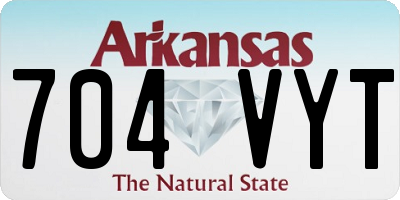 AR license plate 704VYT
