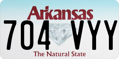 AR license plate 704VYY