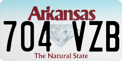 AR license plate 704VZB