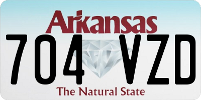 AR license plate 704VZD