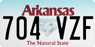 AR license plate 704VZF
