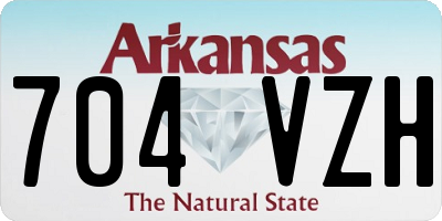 AR license plate 704VZH
