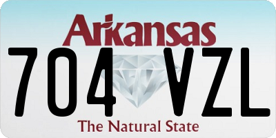 AR license plate 704VZL