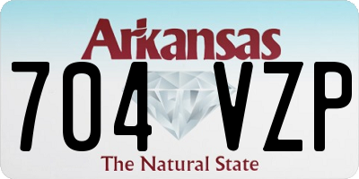 AR license plate 704VZP