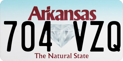 AR license plate 704VZQ