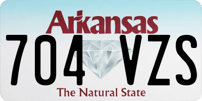 AR license plate 704VZS