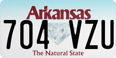 AR license plate 704VZU