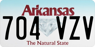 AR license plate 704VZV