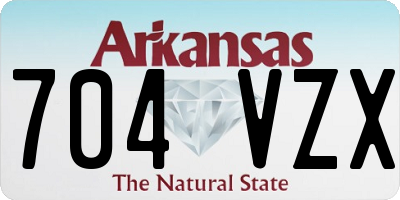 AR license plate 704VZX