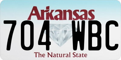 AR license plate 704WBC