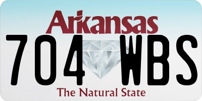 AR license plate 704WBS