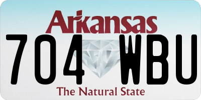 AR license plate 704WBU
