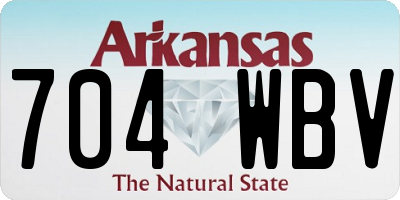 AR license plate 704WBV