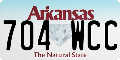 AR license plate 704WCC