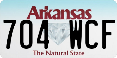 AR license plate 704WCF