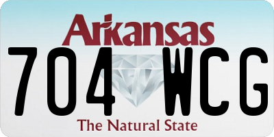 AR license plate 704WCG