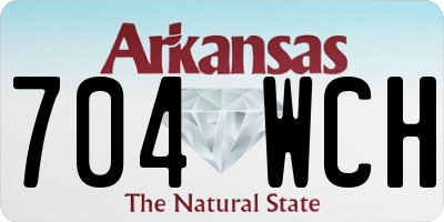 AR license plate 704WCH