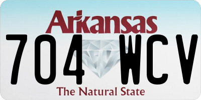 AR license plate 704WCV