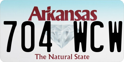 AR license plate 704WCW
