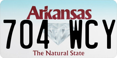 AR license plate 704WCY