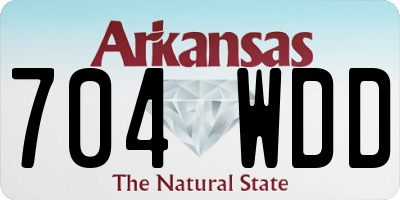 AR license plate 704WDD
