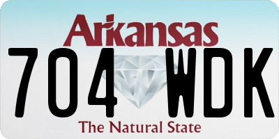 AR license plate 704WDK