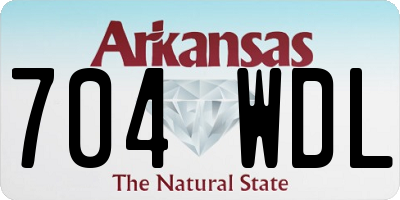 AR license plate 704WDL