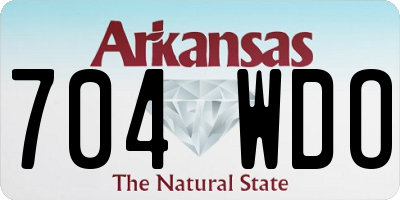 AR license plate 704WDO