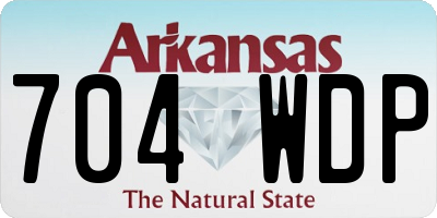 AR license plate 704WDP