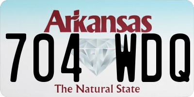 AR license plate 704WDQ