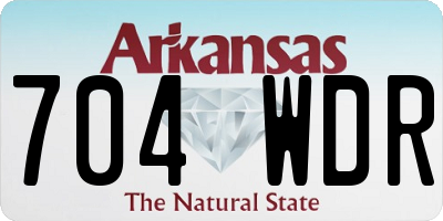 AR license plate 704WDR