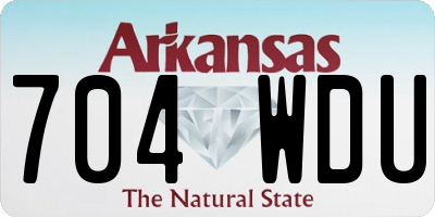 AR license plate 704WDU