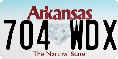 AR license plate 704WDX