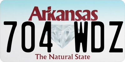 AR license plate 704WDZ