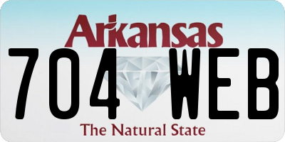 AR license plate 704WEB
