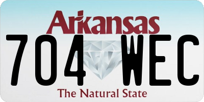 AR license plate 704WEC