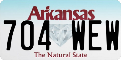 AR license plate 704WEW