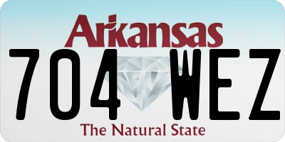 AR license plate 704WEZ