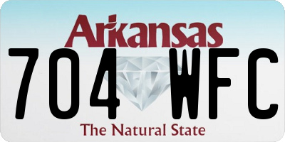 AR license plate 704WFC