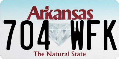 AR license plate 704WFK