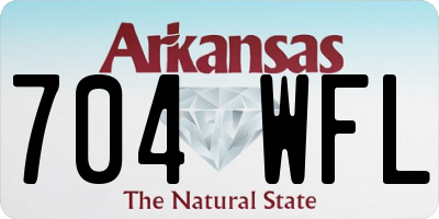 AR license plate 704WFL